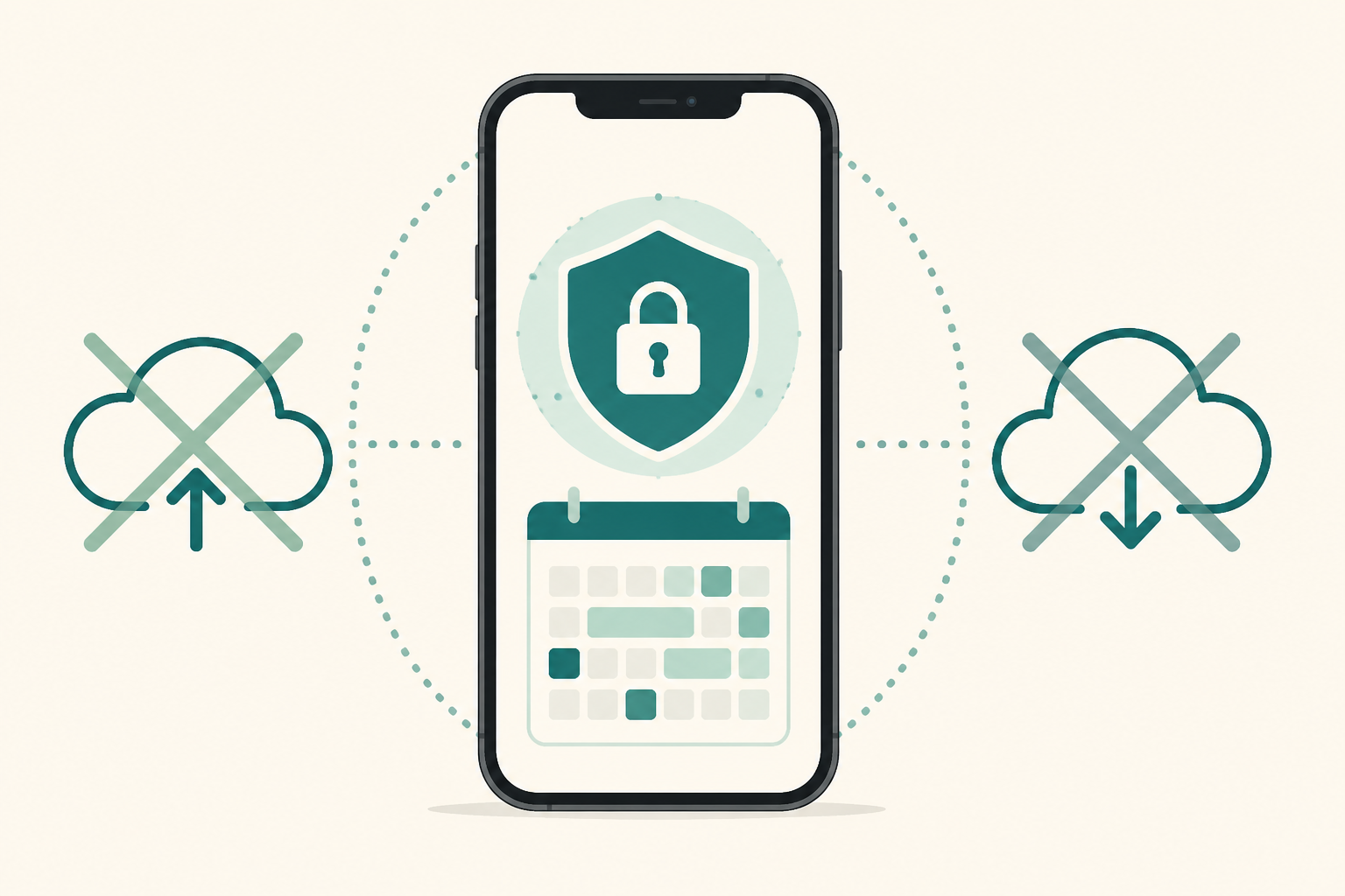ShiftInbox Multi-Shift Sync keeping schedule data private on the iPhone