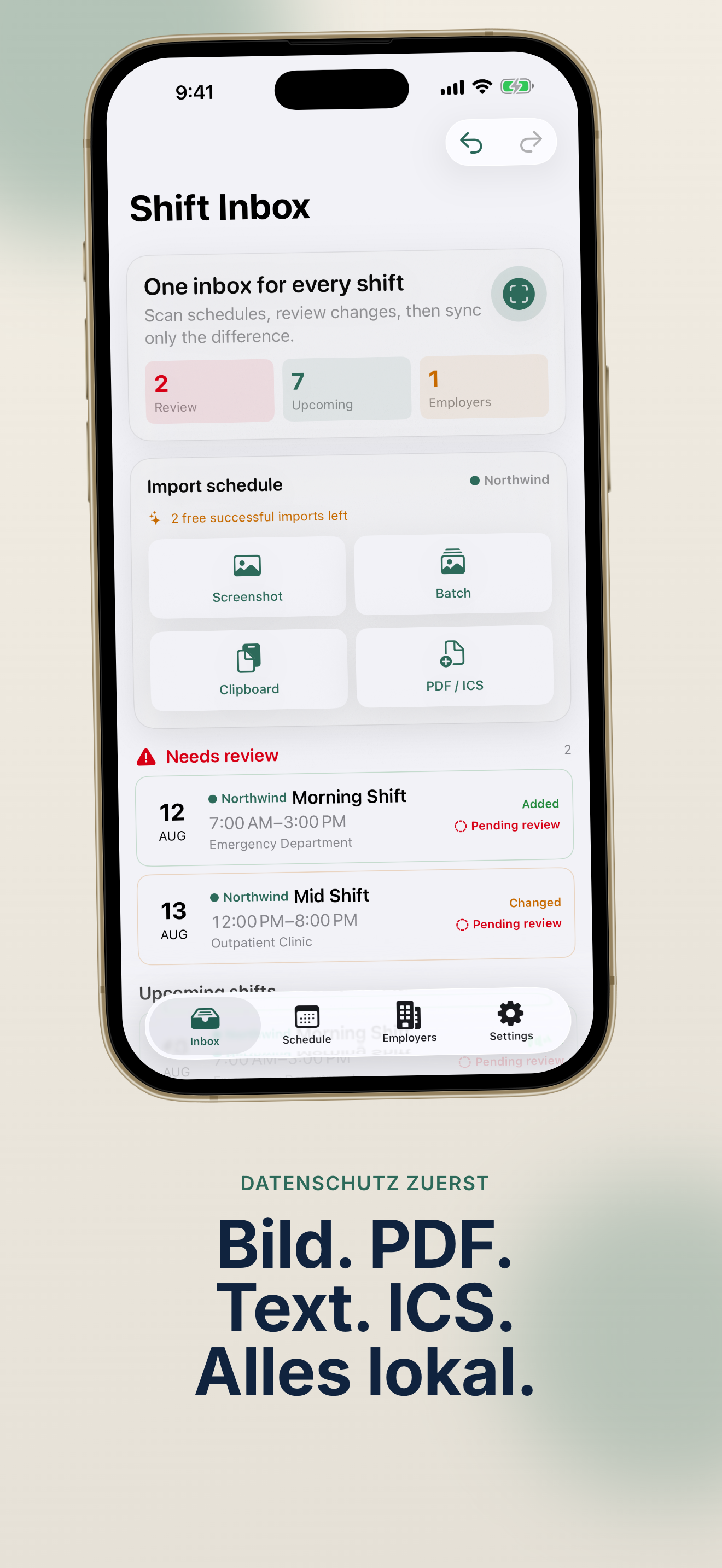 ShiftInbox: Schichtplan-Sync in Action – 4
