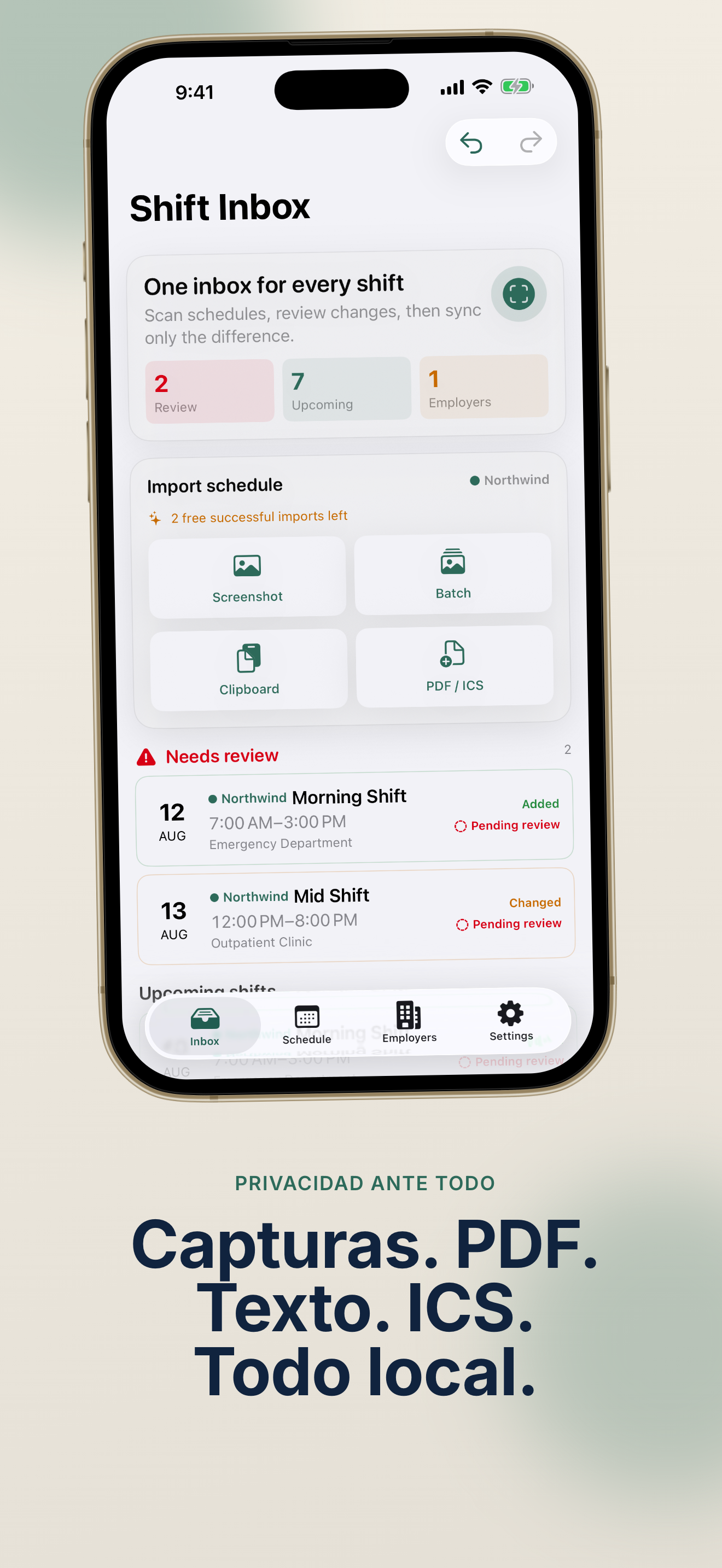ShiftInbox: Sync de Turnos in Action – 4